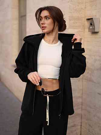 Жіночий теплий повсякденний костюм двійка з турецького двостороннього флісу Одеса