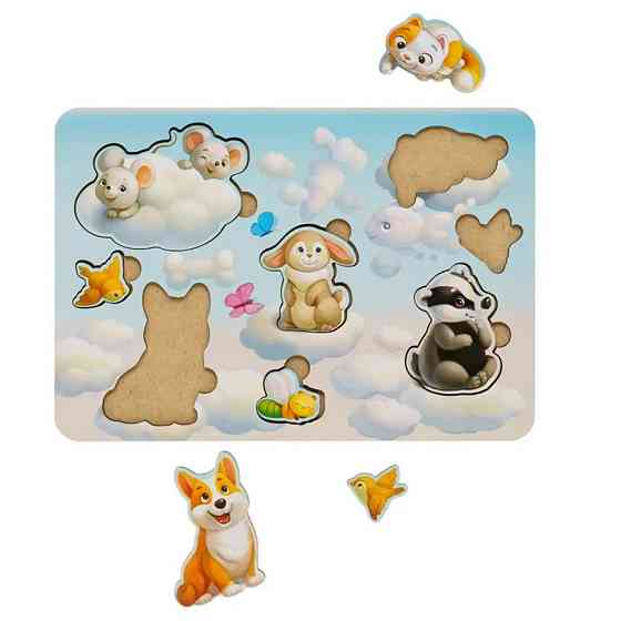 Деревянный пазл-вкладыш 