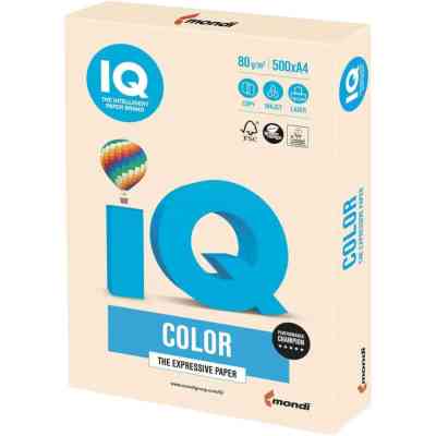 Папір Mondi IQ color А4 pastel, 80g 500sheets, Creamy (CR20/A4/80/IQ) Вінниця