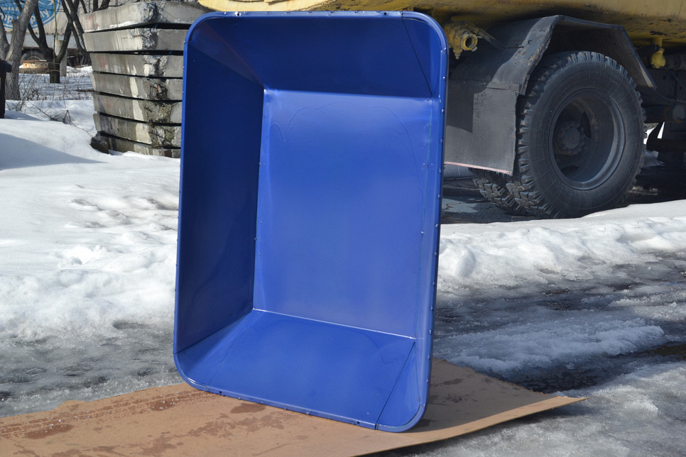 Корито для тачки Garden joys Синій 160л Металеве корито для тачки Корито для візка Будівельні корита Біла Церква - фото 6