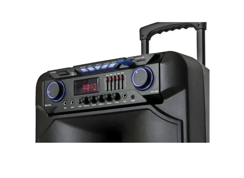 Акустична переносна колонка ZXX-1011 800Вт 15" 45х72х36см USB/SD/FM/BT/2MIC/ДУ Одеса - фото 3