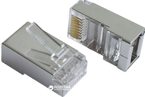 Штекер компьютерный 8р8с (RJ45) экранированный Полтава - изображение 1