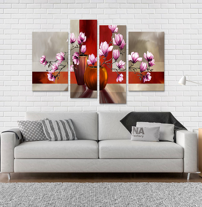 Модульная картина Абстракция Магнолия Art-90_4 Киев - изображение 2