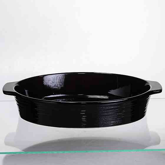 Форма для запікання овальна 36×22.5×7 (см) форма для духовки 2 літри Чорний SH1290 Коломия