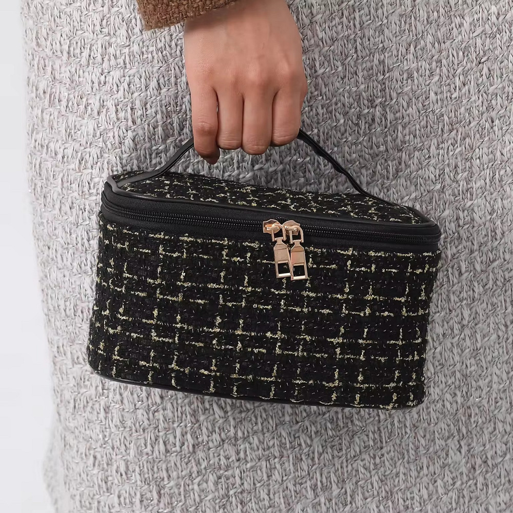 Косметичка женская винтажная, дорожная, черная Каменец-Подольский - изображение 6