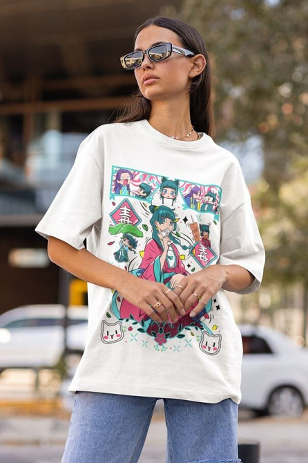 Футболка для мальчика аниме Маомао Апотхекарй Диариес Ессентиал оверсайз (рост от 165 до 180 ) Черний AnimeJ1021m Днепр - изображение 3