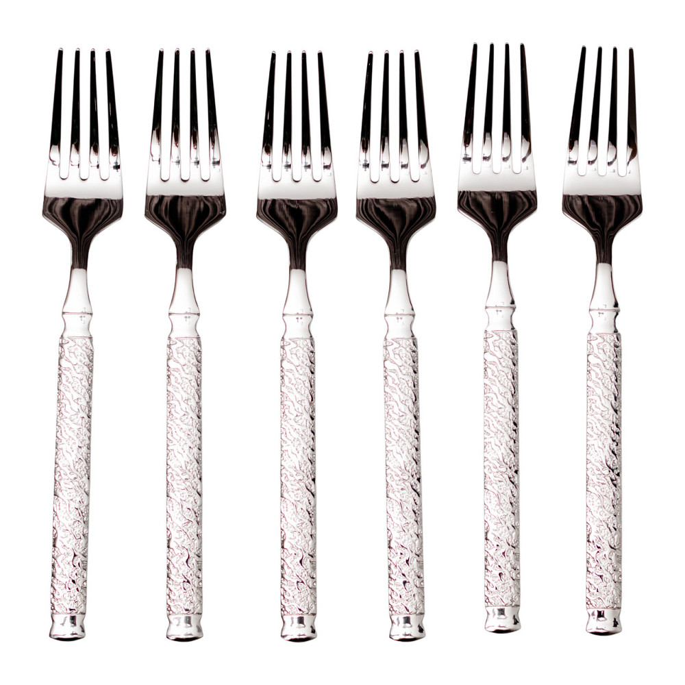 Набір десертних виделок 6 штук з нержавіючої сталі 15,5 (см) Срібло HP-8-36 Коломия - фото 2