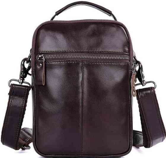 Сумка Vintage 14544 з натуральної шкіри Коричнева Київ