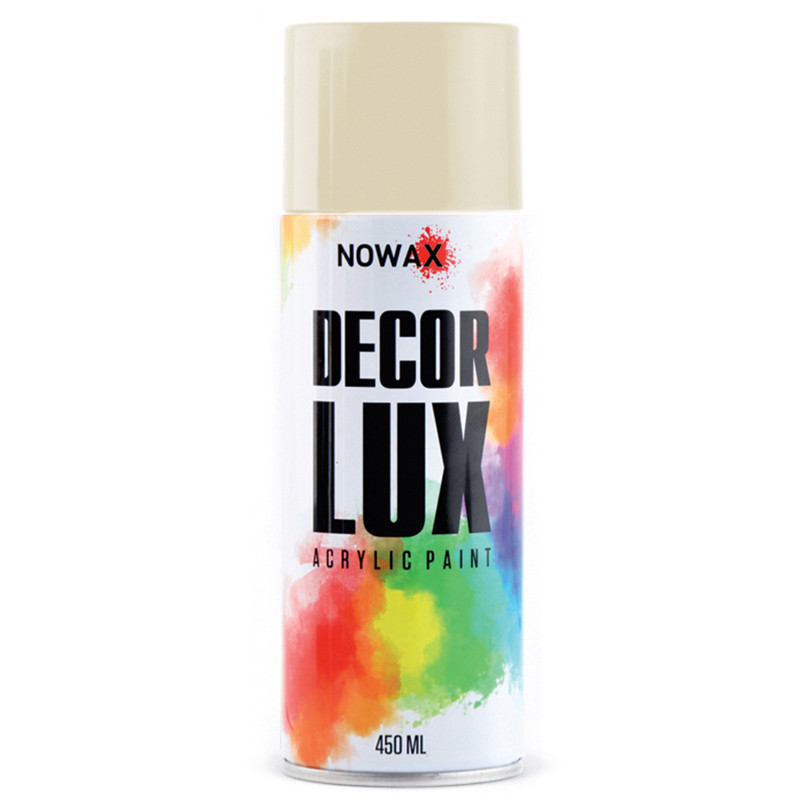 Краска акриловая Nowax Spray Кремовый 450мл Львов - изображение 1