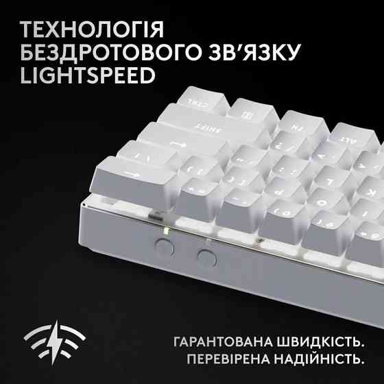 Клавіатура Logitech G PRO X 60 TKL GX Optical Tactile White (920-011930) Білий Харків