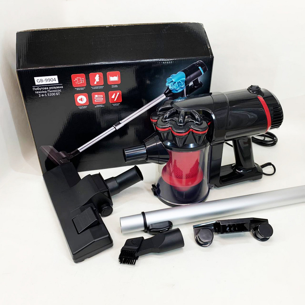 Переносний вертикальний пилосос для дому GOLDBERG GB-9904 5200 Вт, Вертикальний пилосос контейнерний SG-51 Львів - фото 5