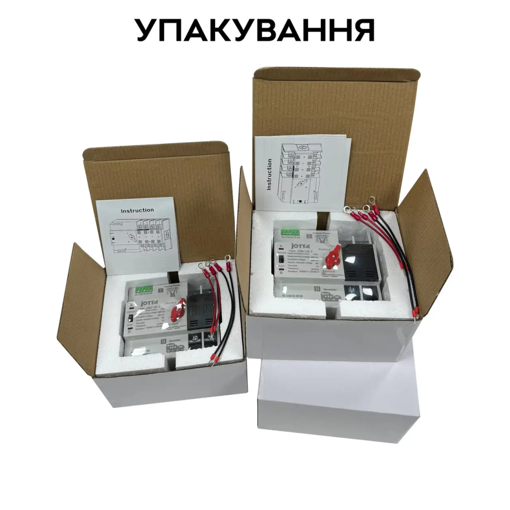 Однофазный переключатель ввода резерва АВР Jotta JTQ3-125 100A на Din-рейке Винница - изображение 10