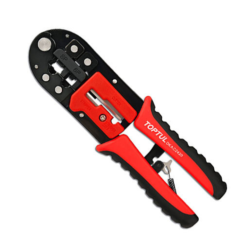 Кліщі для обтиску і зачистки проводів (RJ11/RJ12/RJ45) трещоточные TOPTUL DKAC2420 Одеса - фото 1