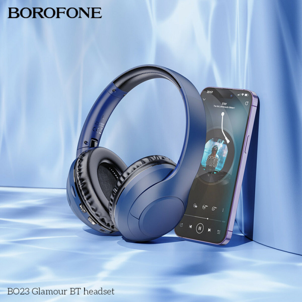 Навушники BOROFONE BO23 Glamour BT headset Blue Київ - фото 3