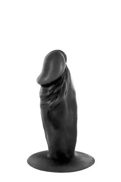 Фалоімітатор Real Body — Real Tim Black, TPE, діаметр 3,4 см Львів - фото 1