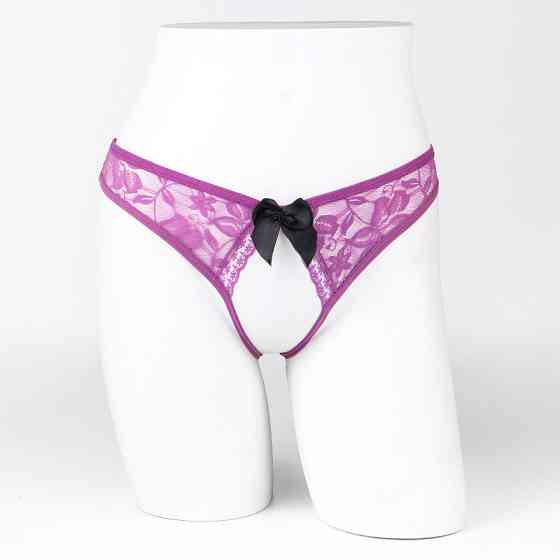 Еротичні трусики з розрізом 42 фіолетовий Київ