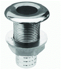 Штуцер сливной метал. d18мм/sea drains with hose adapter mirror polished s.s. Дніпро