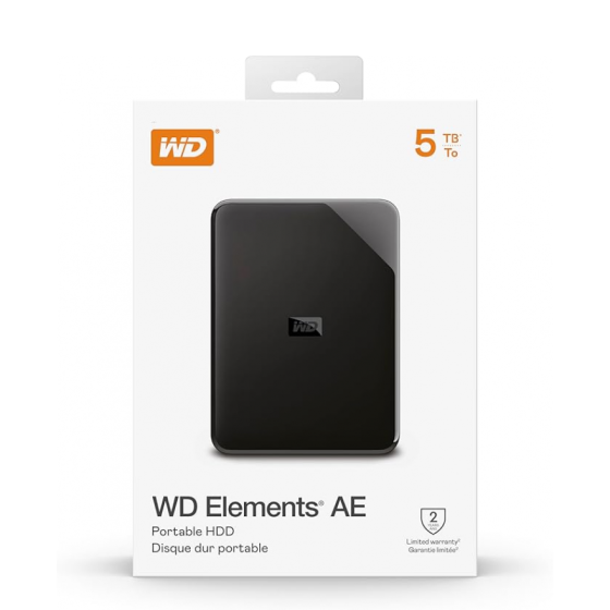 Зовнішній жорсткий диск PHD External 2.5'' WD USB 3.2 Gen1 Elements AE 5Tb Black Одеса