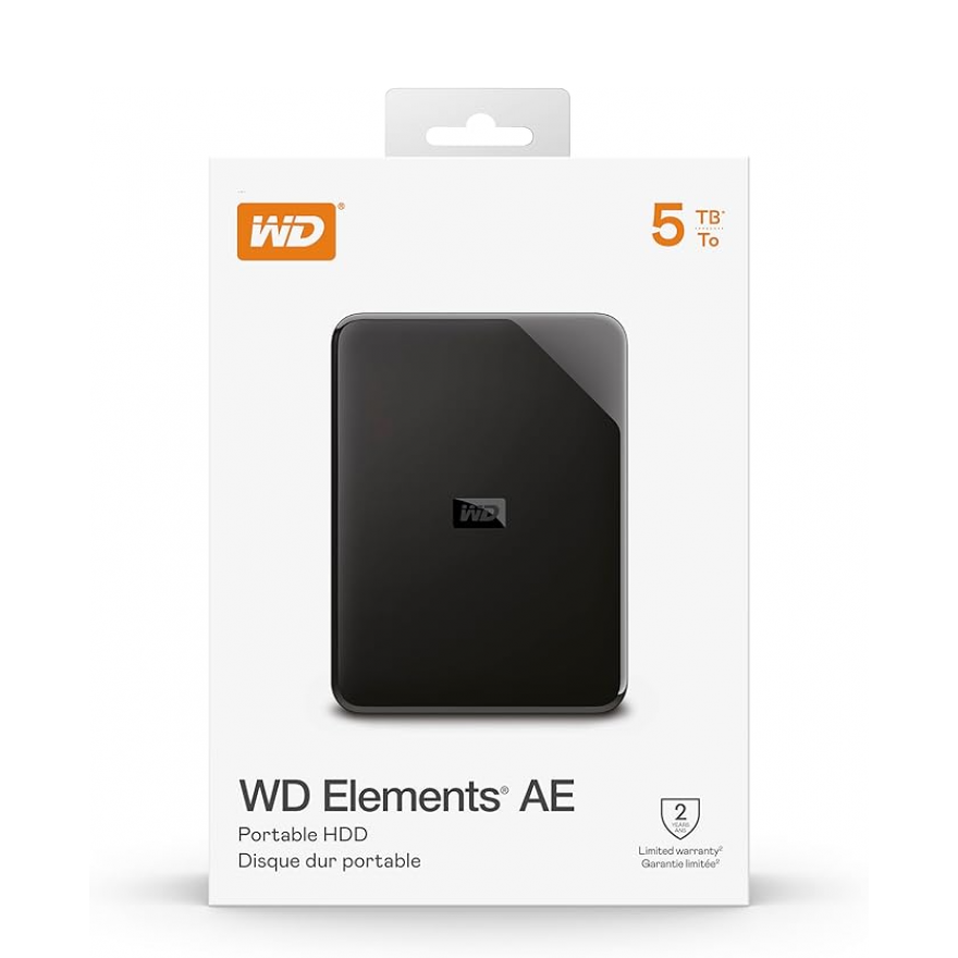 Зовнішній жорсткий диск PHD External 2.5'' WD USB 3.2 Gen1 Elements AE 5Tb Black Одеса - фото 2