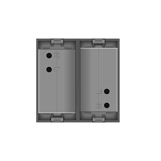 Подвійна розетка USB LIVOLO сіра, з блоком живлення 2×USB-A 5V/2.1A, 2×10Вт, модуль (VL-FCUA-2IP) Коломыя