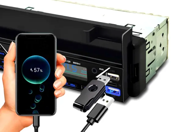 Автомагнитола MP3 7001 BT с Bluetooth, держателем для телефона, USB, AUX, FM, сенсорный экран Киев