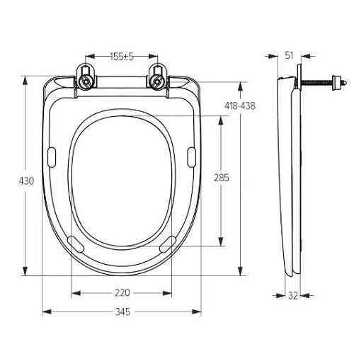 Сидения для унитаза СПД-5 с микролифтом Харьков