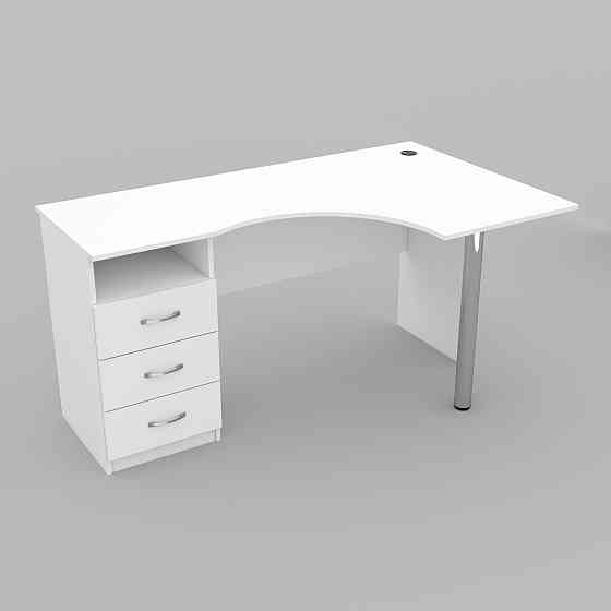 Стіл кутовий ОСК-2, Білий, 1500/900/760 Львів