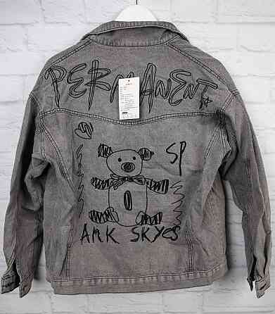 Джинсовая куртка женская весна/осень р 42-46 Серый Харьков