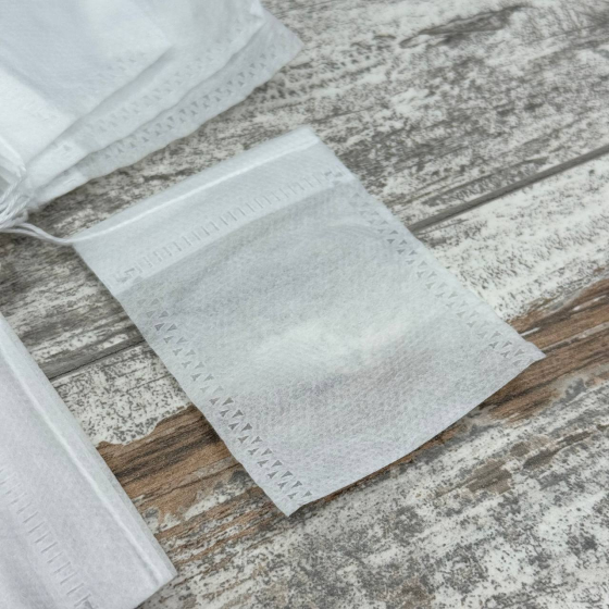 Фильтр-пакет для заваривания чая и трав 100 шт, одноразовые чайные пакетики с затяжкой Киев