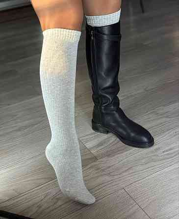 Женские стильные гетры из хлопка Серый, 35-37 Одесса