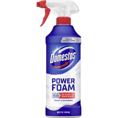 Пена для чистки ванн Domestos Power Foam Для чистки унитаза и ванной Арктическая свежесть 435 мл (8720182796400) Винница