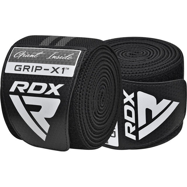 Бинти на коліна RDX KR11 GYM Knee Wrap Black/Grey Каменское - изображение 2