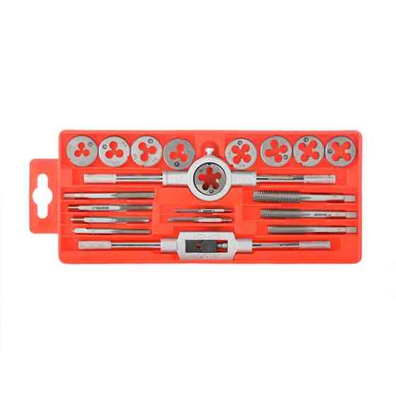 Набор плашек и метчиков, 20 ед., M3-M12 INTERTOOL SD-8020 Киев