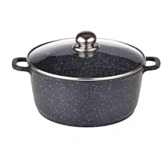 Кастрюля казан с крышкой Benson BN-297 из литого алюминия и мраморным антипригарным покрытием объемом 1.5 л. Коломия
