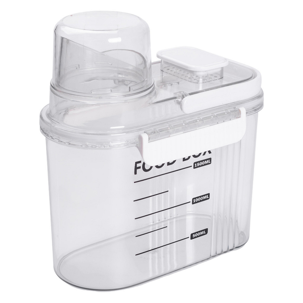 Контейнер для хранения сыпучих продуктов 20х11х22 см с дозатором и мерной шкалой ёмкость для круп 2л HP-27-13 Киев - изображение 1