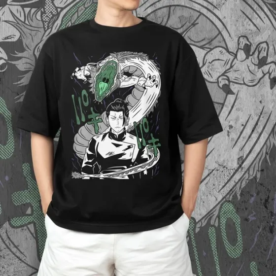 Футболка для підлітка хлопчика з принтом Магическая битва Сугуро Гето 5 Розмір 160 Anime10954 Дніпро