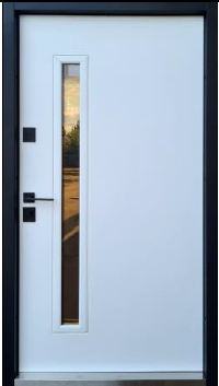 Двери уличные со стеклопакетом, модель Rio-S антрацит, комплектация Proof Smart Street , замки Kale Киев - изображение 2