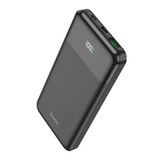 Зарядна мобільна батарея Hoco J102 10000mAh PD20W+QC3.0 із швидкою зарядкою та дисплеєм (Чорний) Вінниця