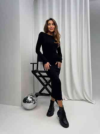 Женское трендовое платье из трикотажа рубчик Одесса