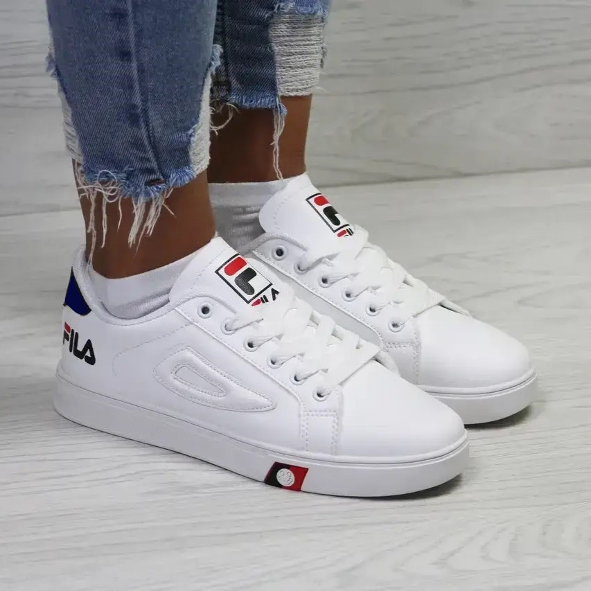 Женские Кроссовки FILA Белые Кеды Фила Кожаные (размеры: 36,37,38,39,40,41,42,43) Видео Обзор Днепр - изображение 7