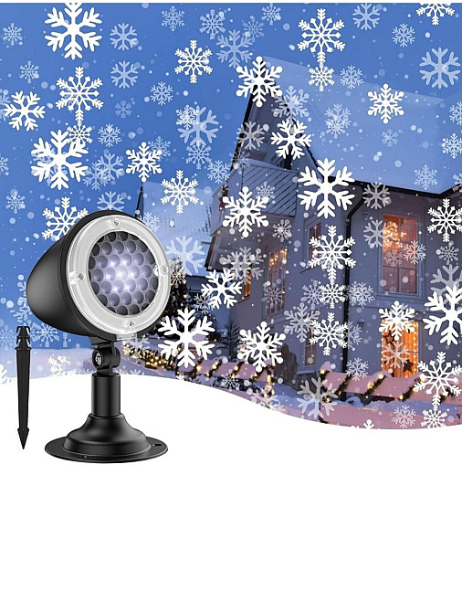Новорічний проектор зі снігопадом 19029 Луцк - изображение 1