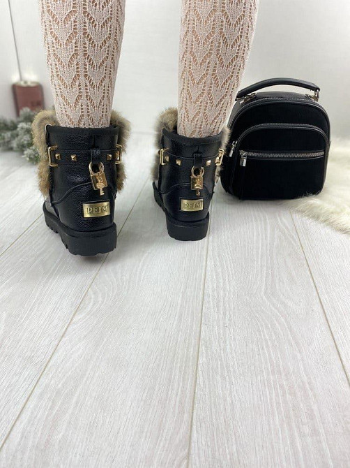 ITTS Угги жіночі ITTS чорні натуральна шкіра 36р. (1656) Коломыя - изображение 2