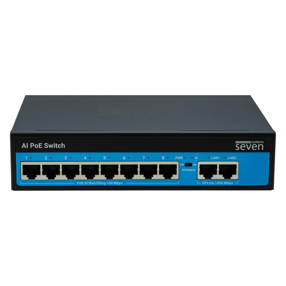 PoE коммутатор 8 портов SEVEN P-7328G (POE: 8, UP: 2G) Киев - изображение 20