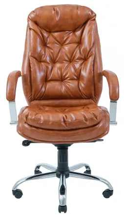 Офісне Крісло Керівника Richman Venice Madras Cognac Хром М3 MultiBlock Коричневий Київ