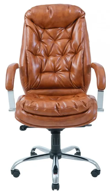 Офісне Крісло Керівника Richman Venice Madras Cognac Хром М3 MultiBlock Коричневий Київ - фото 2