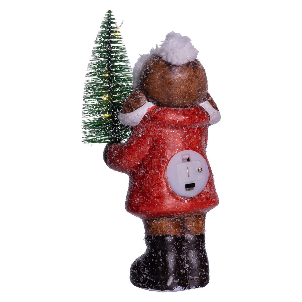 Новорічна фігурка з підсвіткою Дівчинка з ялинкою з фарфору 8×7×20 (см) новорічний декор для дому, квартири на подарунок CR-5-15 Київ - фото 4