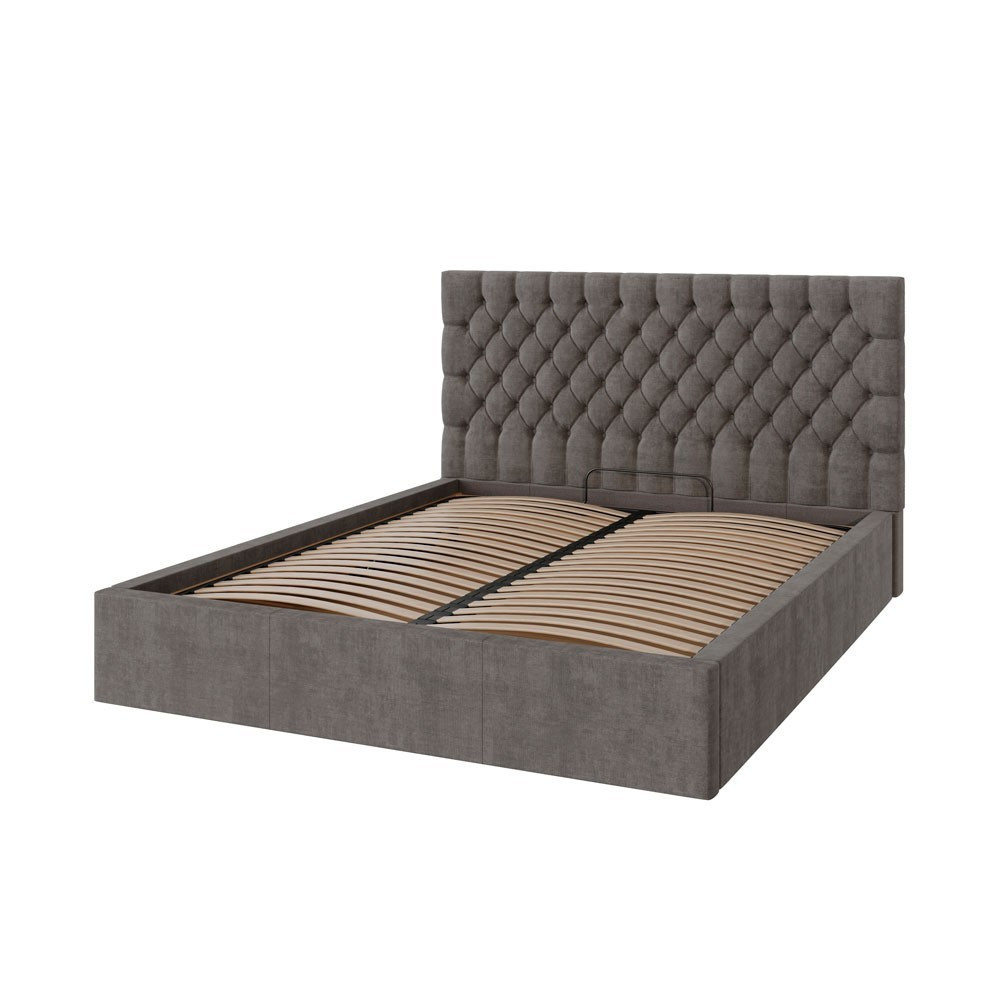 Ліжко CambridgeDesign Malcolm 67 VIP з додатковою металевою цільнозварною рамою 120x200 коричневий Київ - фото 4