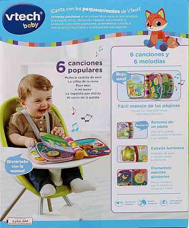 Книга VTech 3480-166787 розовый интерактивная музыкальная книга для младенцев от 6 мес первые песни Киев