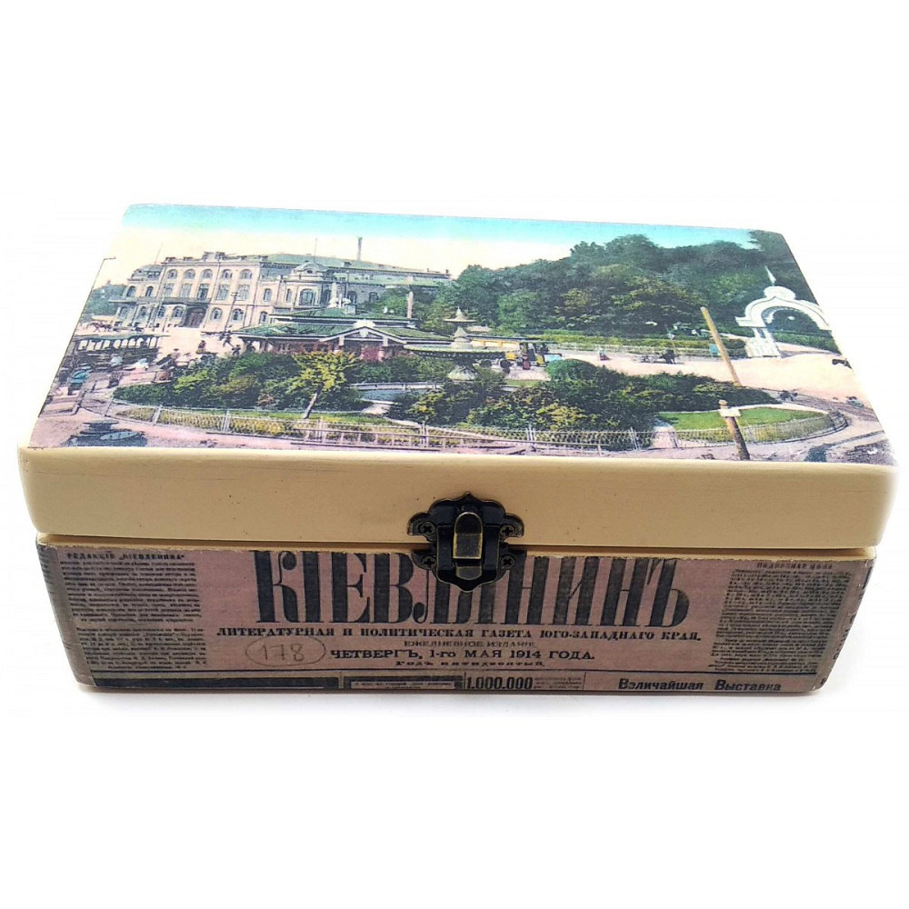 Скринька для дрібниць дерев'яна Європейська площа Київ - фото 1