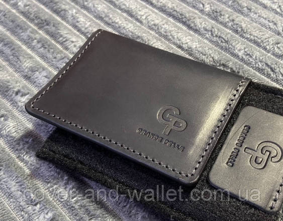 Обкладинка з натуральної шкіри для ID-паспорта та автодокументів Grande Pelle Київ - фото 2